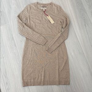 Banana Republic NWT Long Sleeve Tan Sweater Dress - Size XS